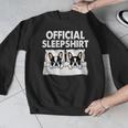 Boston Terrier Dog Official Sleep Pajamas Nightgown Men Graphic Sweatshirt, funny design