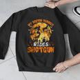 My Boston Terrier Dog Rides Shotgun Witch Halloween Men Women Men Graphic Sweatshirt, Boston Terrier Halloween Gifts, funny design