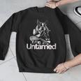 Boston Terrier Dog Untamed For Men Women Men Graphic Sweatshirt, funny design