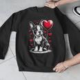 Boston Terrier Dog Valentine's Day Dog Owner Men Graphic Sweatshirt, funny design