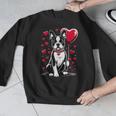 Boston Terrier Dog Valentine's Day Dog Owner Valentine Men Graphic Sweatshirt, funny design