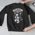 Boston Terrier Girl Cute Cartoon For Dog Owners Pet Terrier Men Graphic Sweatshirt, funny design