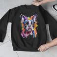 Boston Terrier Lover Pop Art Color Boston Terrier Dog For Men Women Girls Kids Men Graphic Sweatshirt, funny design