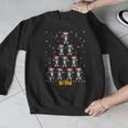 Boston Terrier Santa Hat Xmas Light Men Women Christmas Tree Men Graphic Sweatshirt, Boston Terrier Christmas Gifts, funny design