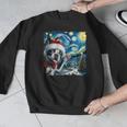 Boston Terrier Santa Starry Night Van Gogh Christmas Dog Men Women Kids Men Graphic Sweatshirt, Boston Terrier Christmas Gifts, funny design