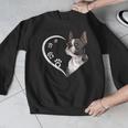 Boston Terrier Shirts For Women Girls Kids Heart Cute Men Graphic Sweatshirt, funny design