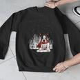 Boston Terrier In The Snow Merry Christmas Winter Men Graphic Sweatshirt, Boston Terrier Christmas Gifts, funny design