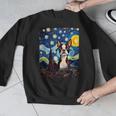 Boston Terrier Starry Night Van Gogh Art Men Graphic Sweatshirt, funny design