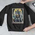 Boston Terrier Tarot Card Dog Men Graphic Sweatshirt, Boston Terrier Tarot Gifts, funny design
