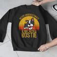 Boston Terrier Never Underestimate a Girl With a Bostie Men Graphic Sweatshirt, funny design