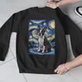 Boston Terrier Van Gogh Starry Night Men Graphic Sweatshirt, funny design