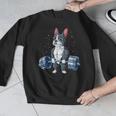 Boston Terrier Weightlifting Deadlift Men Fitness Gym Men Graphic Sweatshirt, Boston Terrier Gym Gifts, funny design