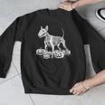 Bull Terrier Skeleton Birthday Halloween Kids Men Graphic Sweatshirt, funny design
