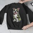 Camo Boston Terrier Pet Owner Camouflage Dog Lover Men Graphic Sweatshirt, funny design