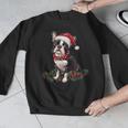 Cute Boston Terrier Dog Christmas Merry X-Mas Graphic Men Graphic Sweatshirt, Boston Terrier Christmas Gifts, funny design