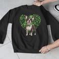 Cute Boston Terrier Shamrock St Patrick's Day Dog Lover Men Women Kids Men Graphic Sweatshirt, funny design