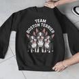 Cute Cartoon For Dog Owners Pet Team Boston Terrier Men Graphic Sweatshirt, funny design