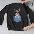 Cute Pocket Boston Terrier Lover Dog Mom Men Graphic Sweatshirt, Mom Gifts, Boston Terrier Mom Gifts, funny design