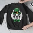 Green Boston Terrier Shamrock St Patricks Day Boston Terrier Men Graphic Sweatshirt, funny design