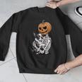 Halloween Skeleton Boston Terrier Men Graphic Sweatshirt, Boston Terrier Halloween Gifts, funny design