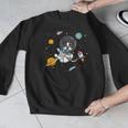 Kawaii Kids & Boys Astronaut Space Boston Terrier Dog Lover Men Graphic Sweatshirt, funny design