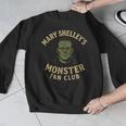 Mary Shelley's Monster Fan Club Gothic Horror Parody Men Graphic Sweatshirt, funny design