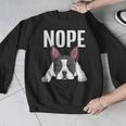 Nope Boston Terrier Puppy Dog Bostie Lover Men Women Girls Kids Men Graphic Sweatshirt, funny design