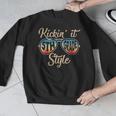P41l Retro Kickin It 5th Grade Style Teacher Back To School For Men Women Girls Kids Men Graphic Sweatshirt, funny design