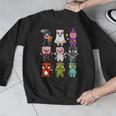 Pig Spooky Ghost Witch Boo-Jee Horror Pumpkin Pig Halloween Men Graphic Sweatshirt, funny design