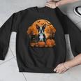 Pumpkin Boston Terrier Costume On Boston Terrier Halloween Men Graphic Sweatshirt, Boston Terrier Halloween Gifts, funny design