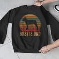 Retro Boston Terrier Dad Dog Owner Pet Bostie Father Men Graphic Sweatshirt, Boston Terrier Dad Gifts, funny design