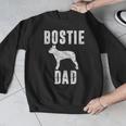 Vintage Boston Terrier Dad Dog Daddy Bostie Father Men Graphic Sweatshirt, Boston Terrier Dad Gifts, funny design