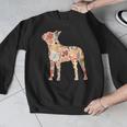 Vintage Floral Boston Terrier For Dog Lover Men Graphic Sweatshirt, funny design