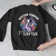 Watercolor Floral Boston Terrier Mama Dog Lover Mother's Day For Men Women Girls Kids Men Graphic Sweatshirt, funny design