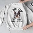 Bostie Mama Dog Dad Boston Terrier For Men Women Men Graphic Sweatshirt, Boston Terrier Dad Gifts, funny design