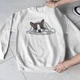 Boston Terrier Dog Official Sleeping Men Women Girls Kids Men Graphic Sweatshirt, funny design