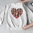 Boston Terrier Heart Valentine Boston Terrier Men Graphic Sweatshirt, funny design