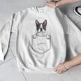 Boston Terrier In The Pocket Cute Boston Terrier Dog Lovers Men Women Girls Kids Men Graphic Sweatshirt, funny design