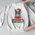 Boston Terrier Santa Claus Christmas Dog Men Graphic Sweatshirt, Boston Terrier Christmas Gifts, funny design
