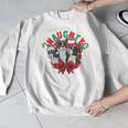 Boston Terrier Santa Claus Elf Reindeer Christmas Dog X-Mas Men Graphic Sweatshirt, Boston Terrier Christmas Gifts, funny design