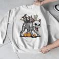 Boston Terrier Skeleton Mummy Witch Halloween Men Graphic Sweatshirt, Boston Terrier Halloween Gifts, funny design