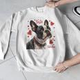 Boston Terrier Is My Valentine Cute Pet Dog Owner Valentine Men Graphic Sweatshirt, funny design