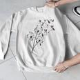 Dandelion Boston Terrier Flower Floral Bostie Tree Men Graphic Sweatshirt, funny design