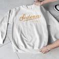 Retro Sedona Script Vintage Throwback Kids Men Graphic Sweatshirt, funny design