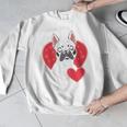 Valentine's Day Boston Terrier Men Graphic Sweatshirt, funny design