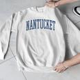 Varsity Grey Nantucket Men Graphic Sweatshirt, funny design