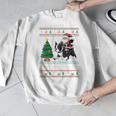 Xmas Tree Lighting Santa Riding Boston Terrier Christmas Men Graphic Sweatshirt, Boston Terrier Christmas Gifts, Boston Terrier Riding Gifts, funny design