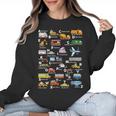 Alphabet Vehicles ABCs Learning Teachers Kids Boys Girls Women Crewneck Sweatshirt, trending gift