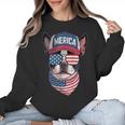 Boston Terrier 4th Of July US Merica Bostie Dog Patriotic For Men Women Kids Women Crewneck Sweatshirt, Patriotic Boston Terrier Gifts, Boston Terrier 4th Of July Gifts, trending gift