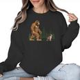 Boston Terrier Bigfoot Dog Walking Dog Mom Dad Kids Women Crewneck Sweatshirt, Mom Gifts, Boston Terrier Dad Gifts, Boston Terrier Mom Gifts, trending gift